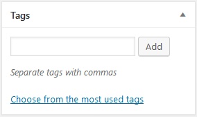 What are WordPress tags used for and how to create them