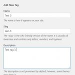 Form to create new tags